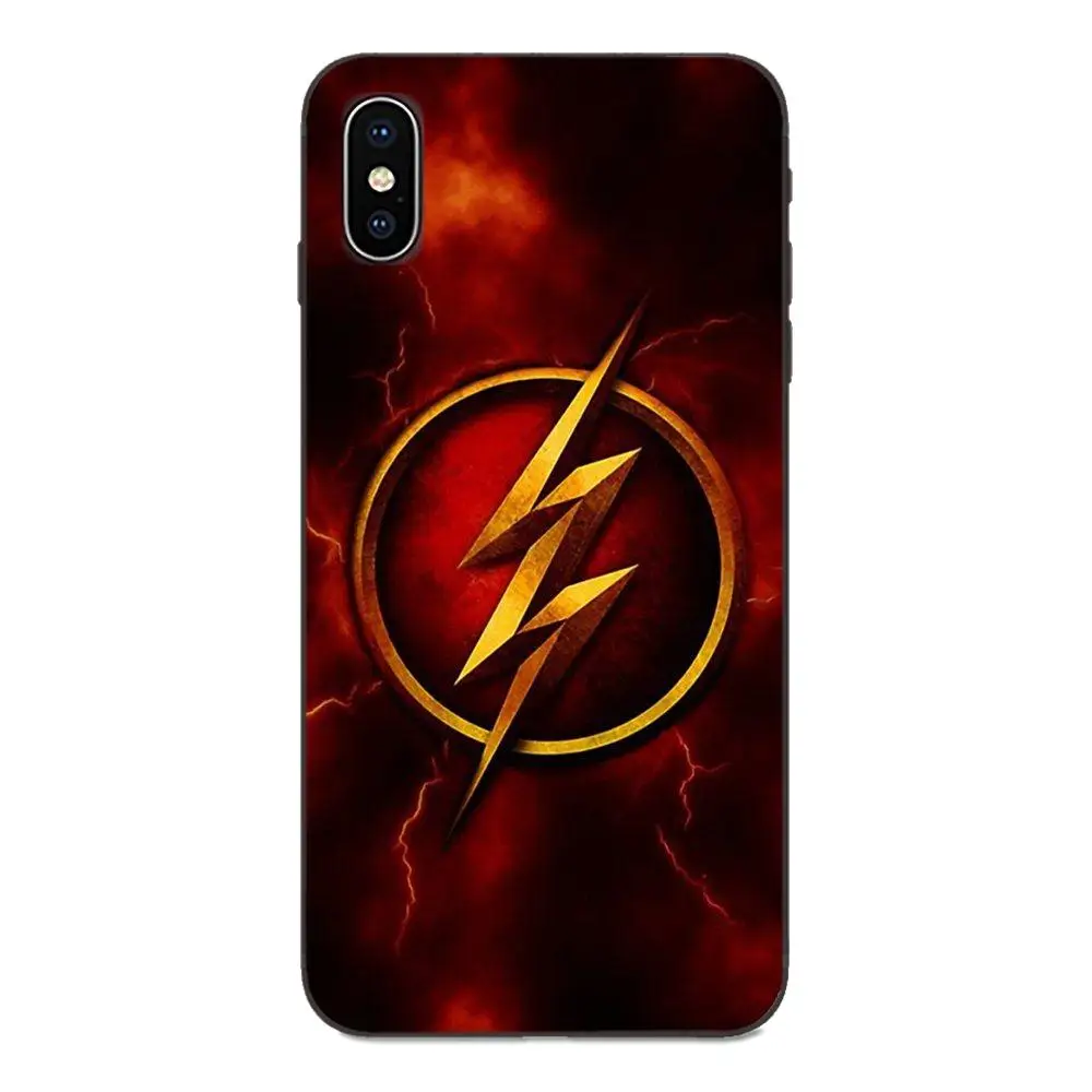 as picture Для Apple iPhone 4 4S 5 5S SE 6 6S 7 8 Plus X XS Max XR Мягкий силиконовый чехол из ТПУ Черный хипстерский чехол флэш флеш-флеш супергерой - Цвет: as picture