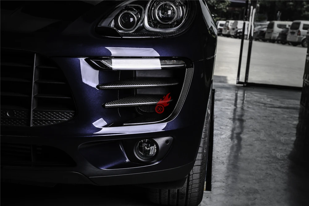 6 шт. передние противотуманные фасветильник для Porsche Macan 2014-2018 из углеродного
