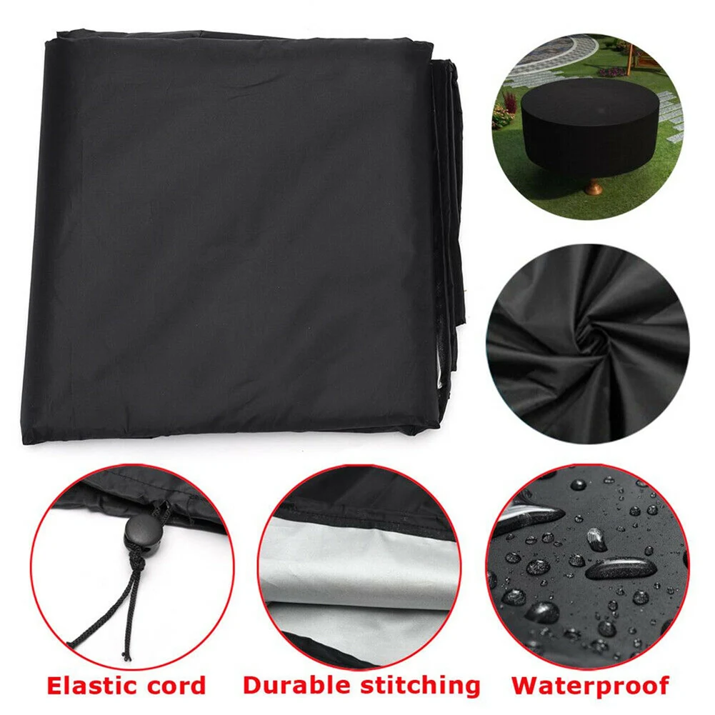 

High Quality Patio Table Cover Garden Round Furniture Shelter Protectors Anti-Dust Waterproof Cover UEJ