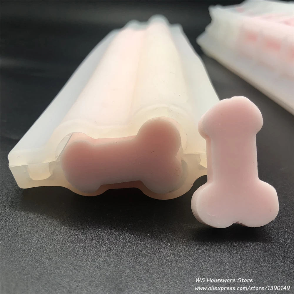 Funny Silicone Penis Soap Mold Tubular Candy Chocolate Core Tube Mould Aromatherapy Candle | Molds