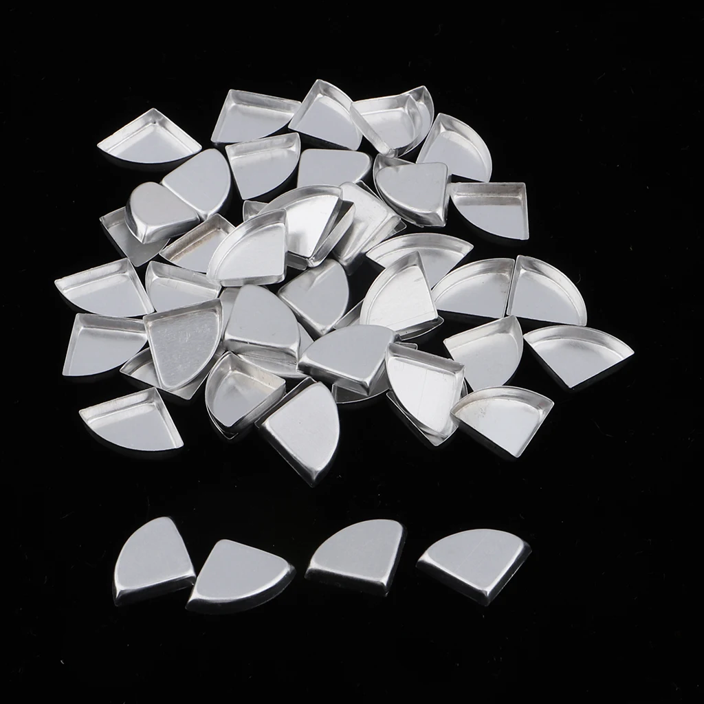 Пустые Металлические Мини сковороды для теней век 50 шт. прессованная пудра