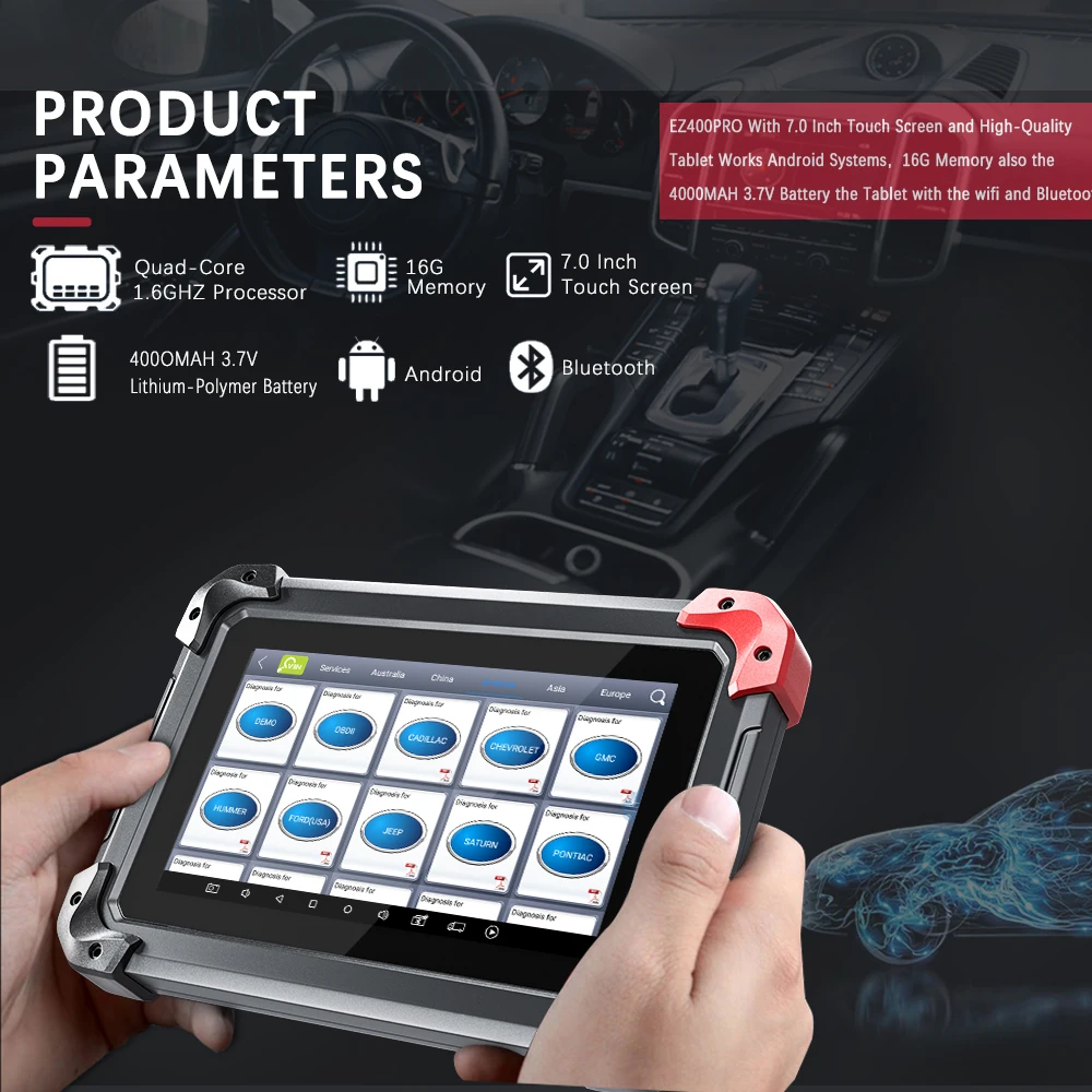 Диагностические инструменты для полной системы XTOOL EZ400 PRO автомобильный