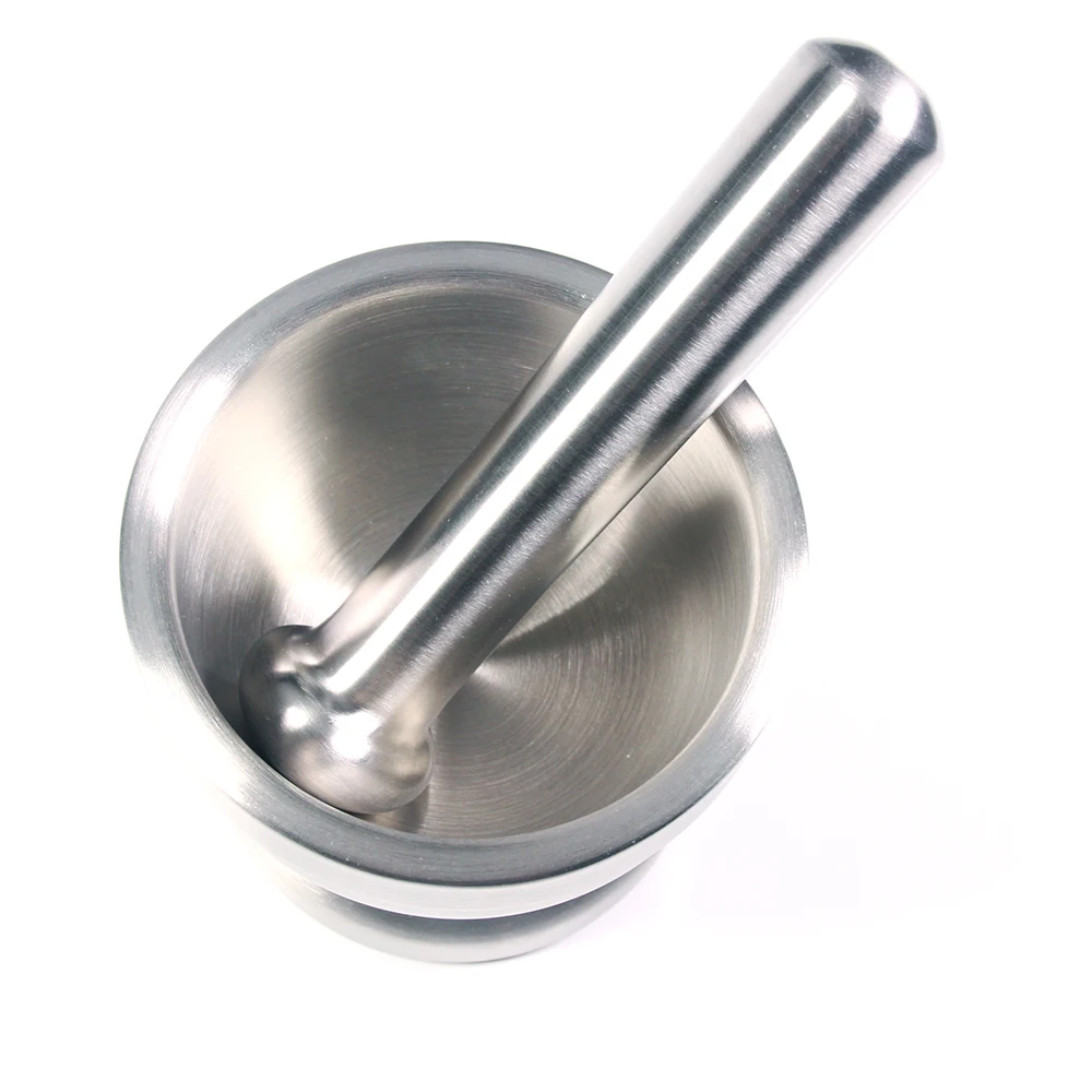 

304 Stainless Steel Mortar and Pestle/Spice Grinder - for kitchen, Guacamole, Herbs, Spices, Garlic, Cooking, Medicine