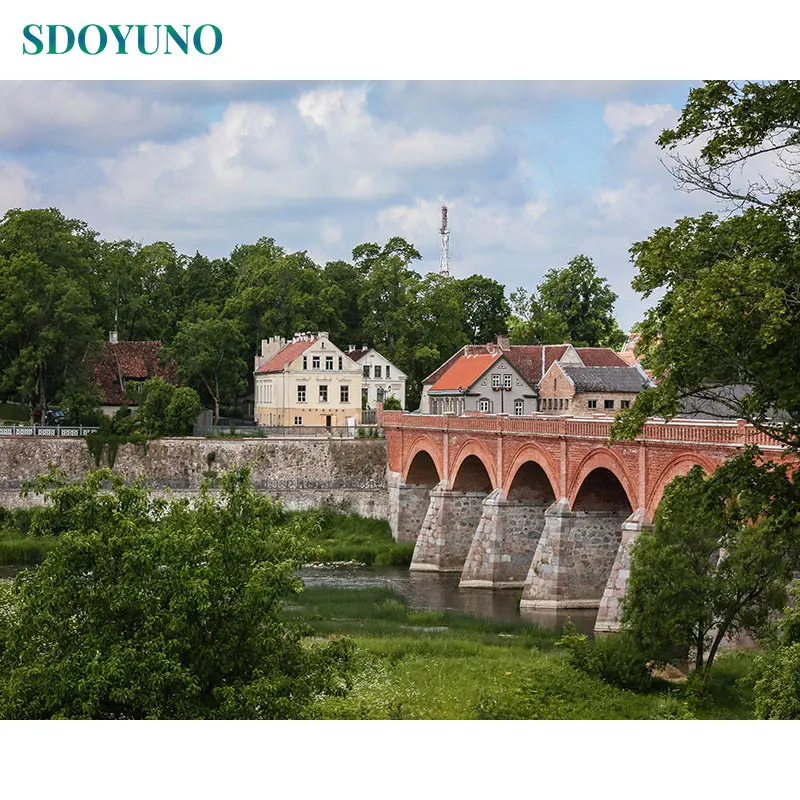 Набор для рисования по номерам SDOYUNO холст 60x75 см безрамные пейзажные картины