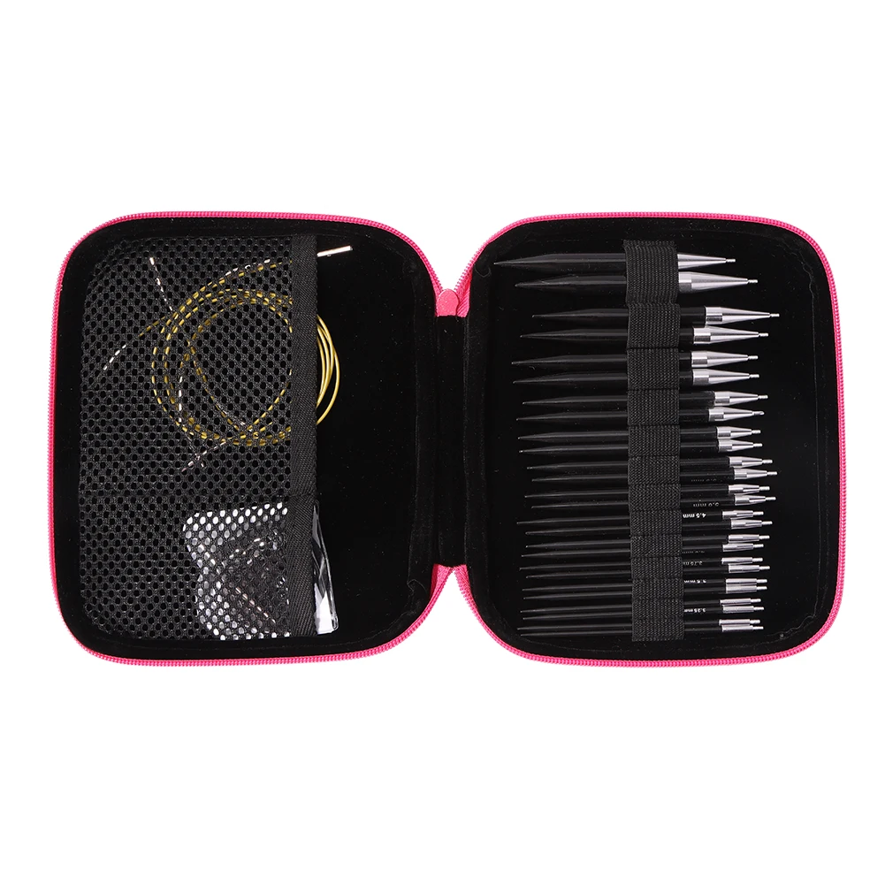 

Circular Knitting Needles Set Detachable DIY Crochet Hooks Sweater Carpet Hooking Knitting Tools Needlework Accessories