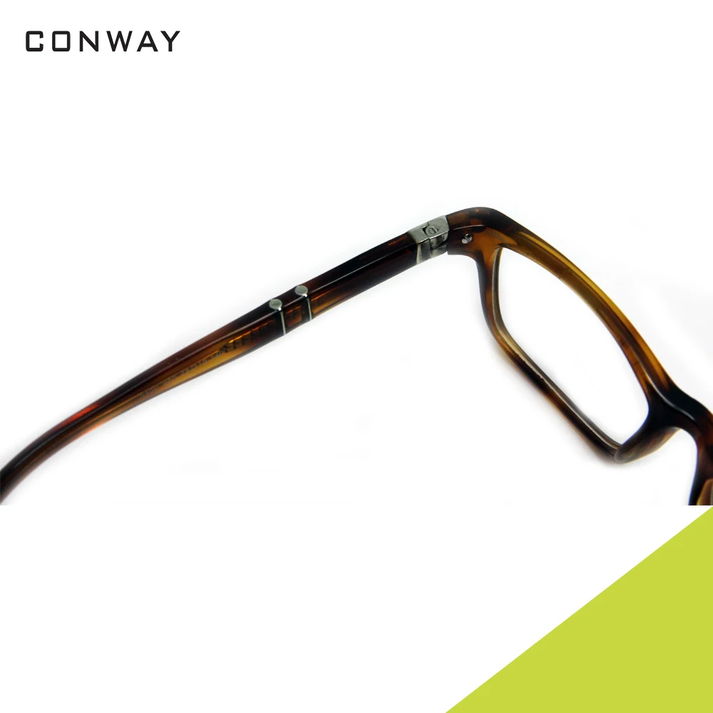 CONWAY, Личные очки, оправа, прозрачные линзы, прямоугольные оптические очки, ацетатная оправа, очки без рецепта, фирменный дизайн