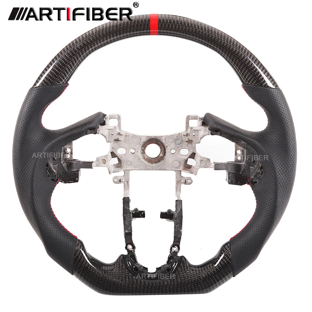 

100% Real Carbon Fiber Steering Wheel for Honda Fit/Jazz/Life , HR-V/Vezel,