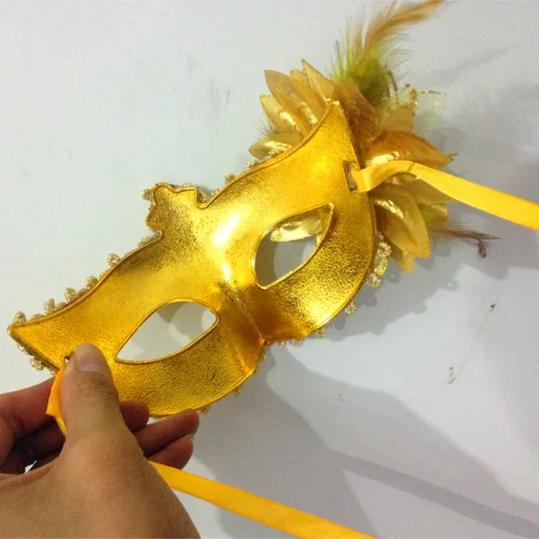 Сексуальное женское платье с большим цветком и маска для глаз Венеции на