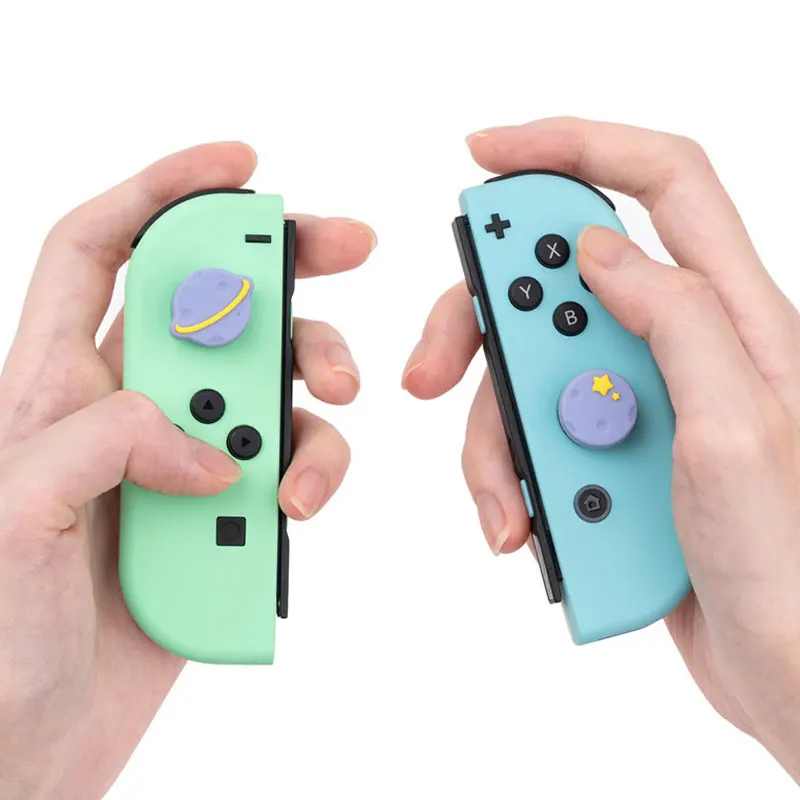 Счастья переключатель контроллер для большого пальца шапки JoyCon джойстик чехол в