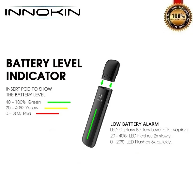 Оригинальный набор для вейпа Innokin Gala Pod аккумулятор 500 мА/ч с картриджем 2 0 мл