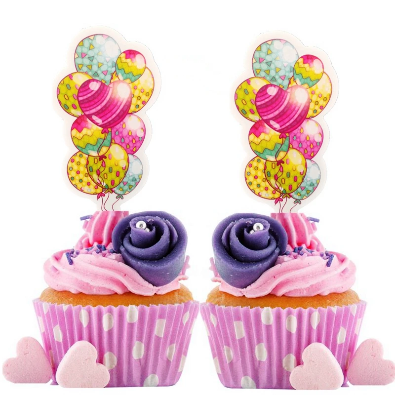 30 шт. разноцветные воздушные шары Топпер для кексов медиаторы свадьбы дня