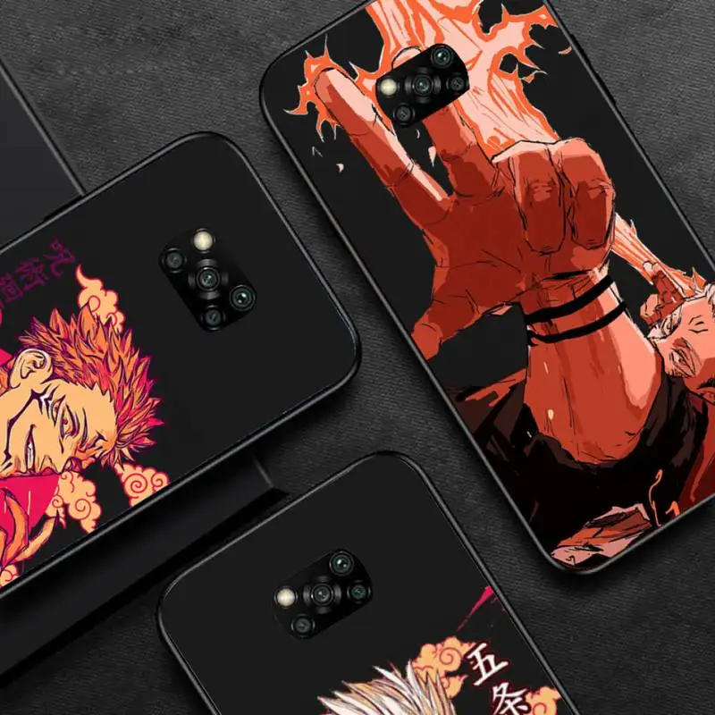 

Animation Cartoon Jujutsu Kaisen Phone Case For Xiaomi redmi note mi 7 8 9 10 a s t pro max 4G 5g mobile bags