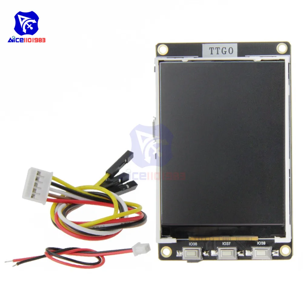 

diymore 2.2 inch LCD Diplay Module ILI9341 ESP32 TTGO WiFi Bluetooth PSARM8M IP5306 I2C Development Board with Wire for Arduino