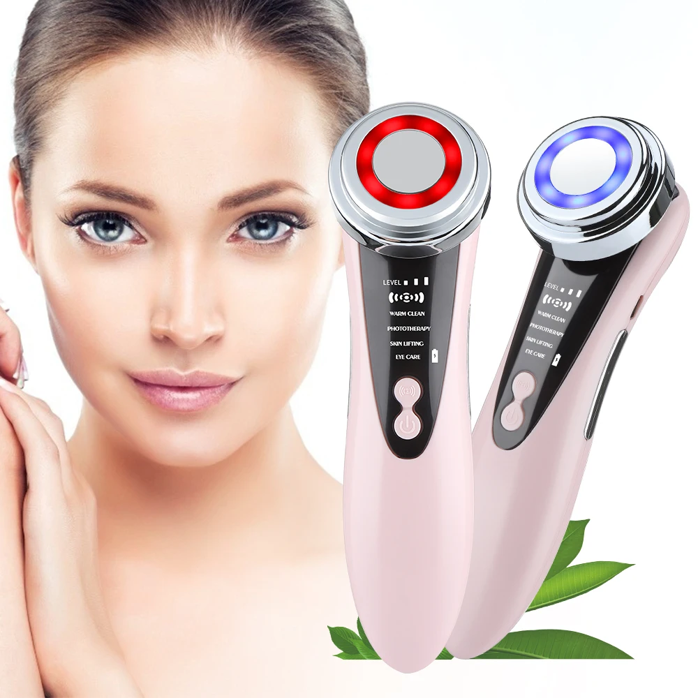 

5 In 1 Face Massager Skin Photon Rejuvenation Electric Facial Cleansing Lifting Tightening Anti Age Massager Skin Care Tool