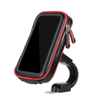 universal waterproof motorcycle bike scooter mobile phone holder bag phone support stand case for smartphones