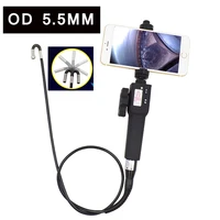 2 way articulation rotation endoscope scope camera 5 5mm industrial video borescope inspection camera for android smartphone ios