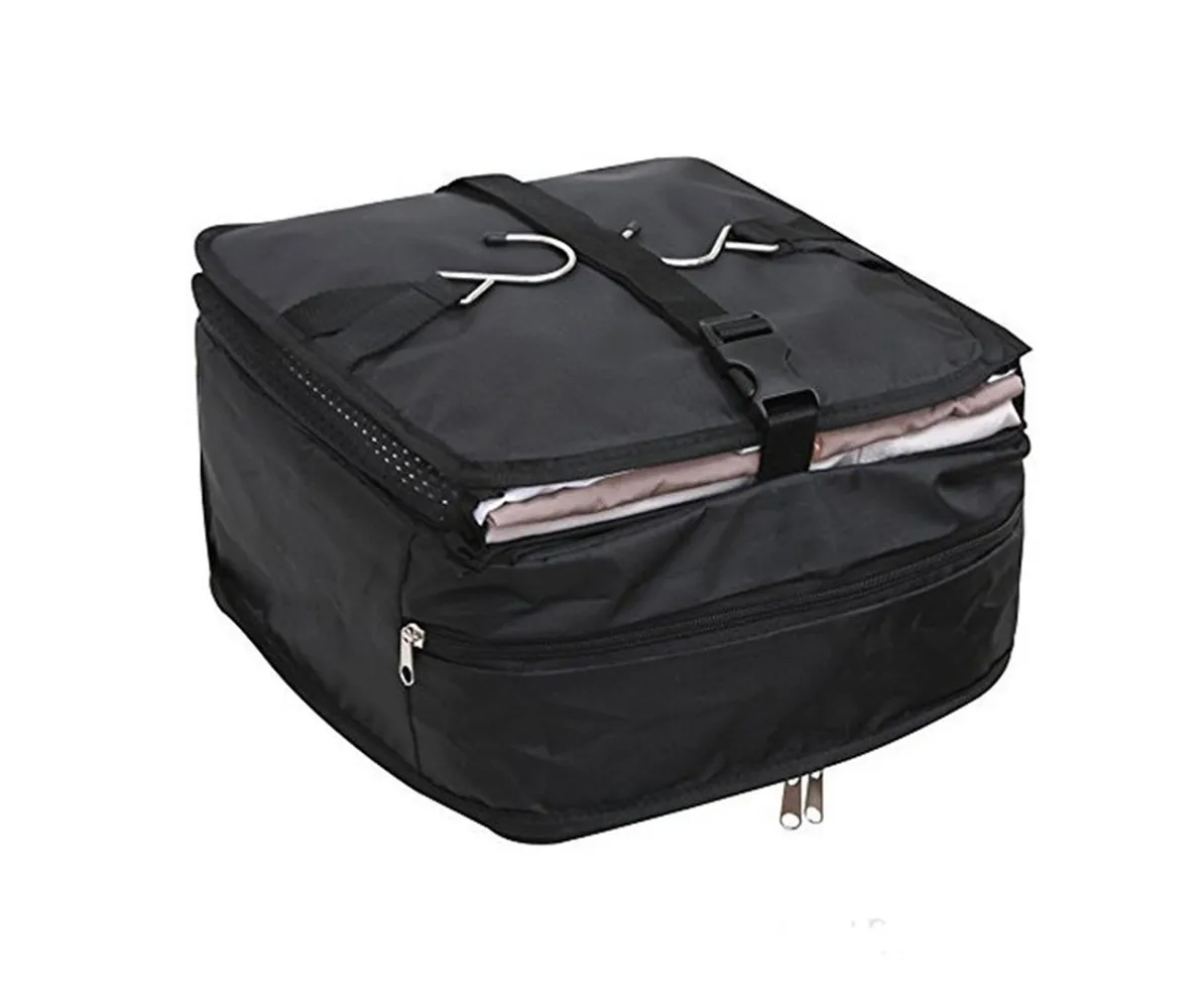 

Portable Travel Storage Bag Hook Hanging Organizer Wardrobe Clothes Storage Rack Holder Travel Suitcase Shelves WY804