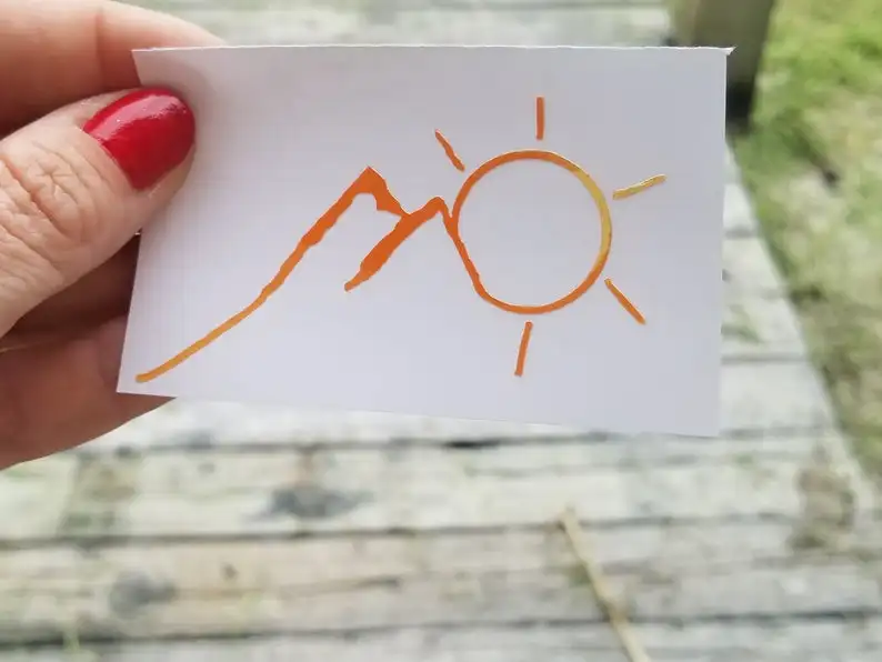 

Free Shipping Mountains And The Sun Car Accessories Exterior Car Styling Funny Auto Stickers And Decals Car Accessories