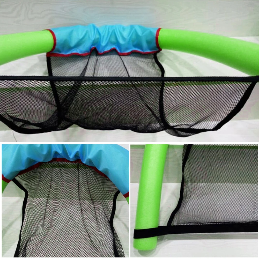

Swimming Floating Chair Pool Kid Adult Bed Seat Water Float Ring Lightweight Beach Ring Noodle Net Piscina Ring Water Hammock