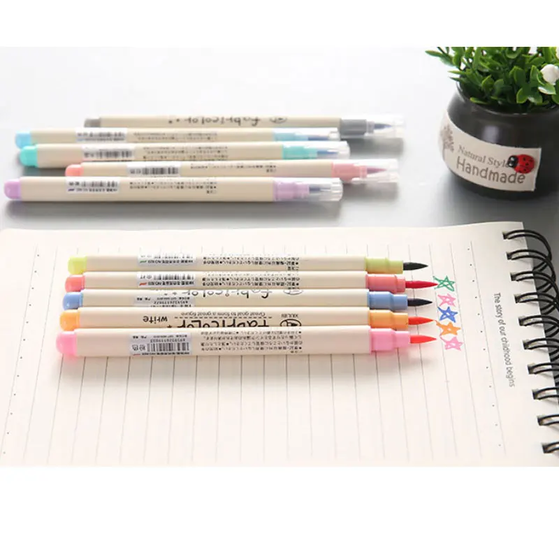 10 цветов Акварельная мягкая кисть маркер ручка художественные принадлежности