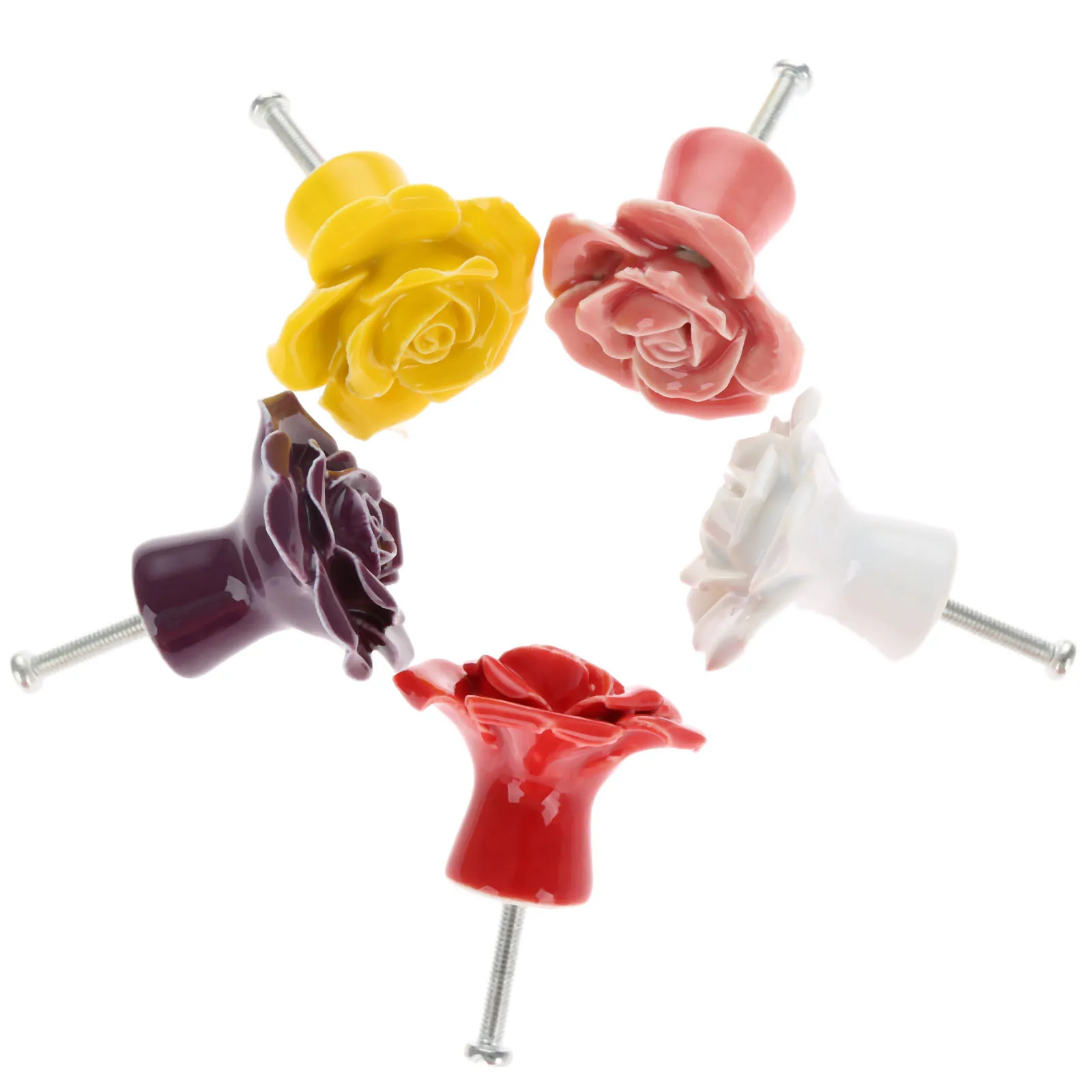 Винтажная ручка для мебели керамическая шкафа дверной ящик шкаф кухонный ретро