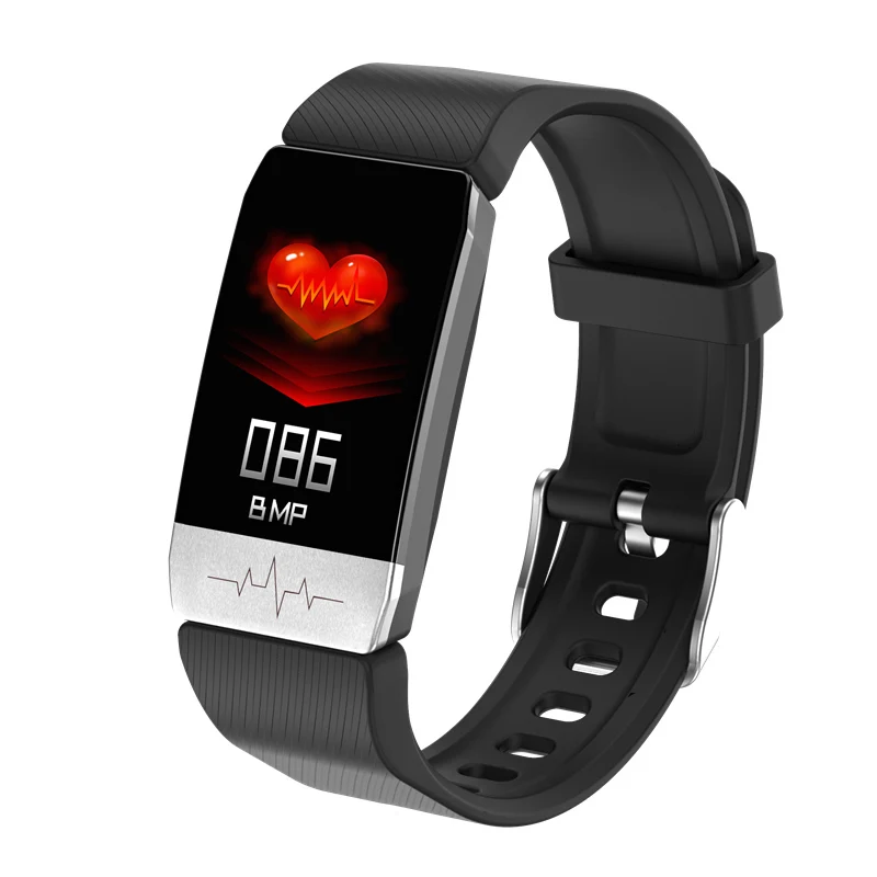 

Smart Watch Temperature Measure ECG SmartBand Heart Rate Blood Pressure Monitor Weather Forecast Drinking Remind Bracelet