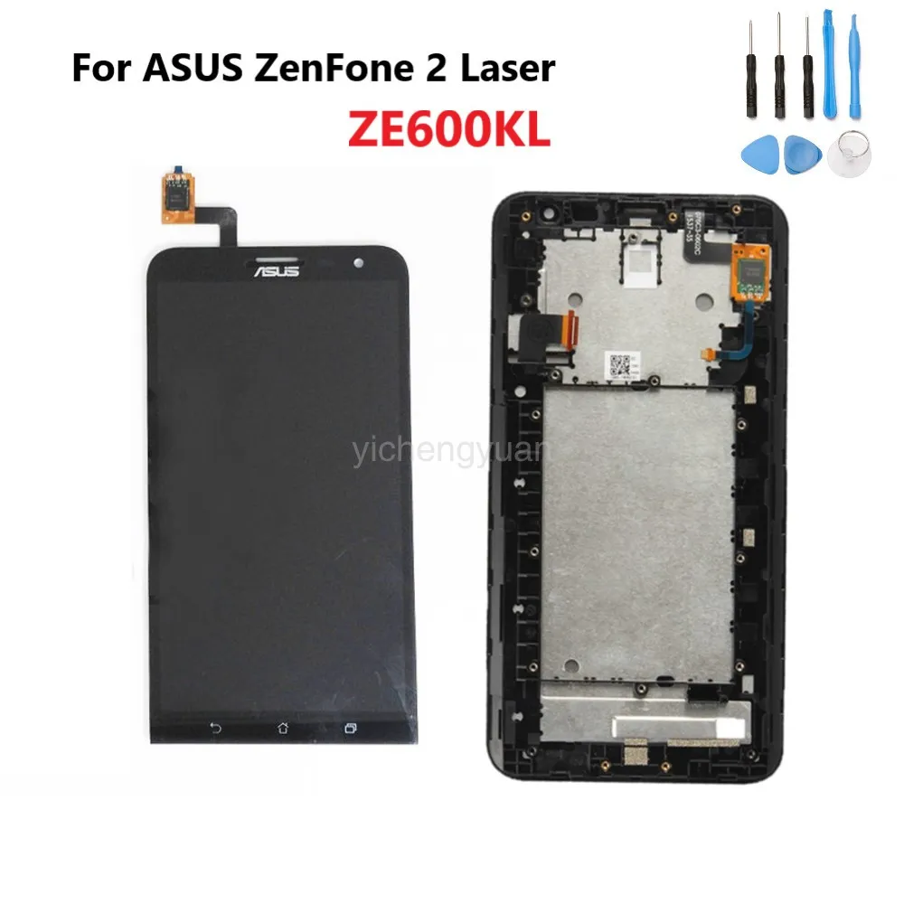 6 0 &quotдля Asus Zenfone 2 Laser ZE600KL Z00MD ЖК дисплей дигитайзер сенсорная панель стекло датчик