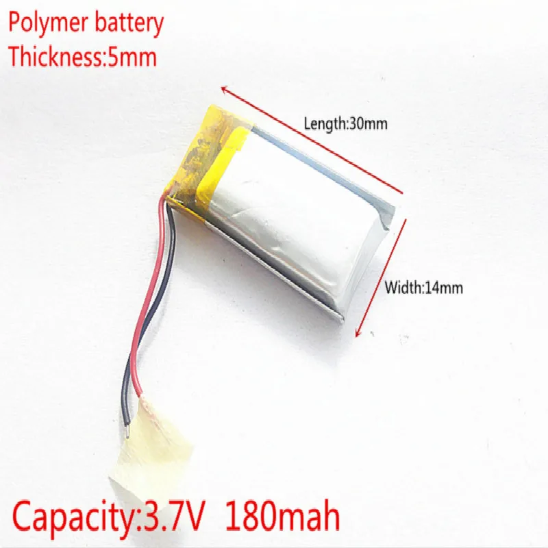 3 7 V 180 mAH 501430 PLIB полимерный литий-ионный/литий-ионный аккумулятор для GPS mp3 mp4 mp5 dvd