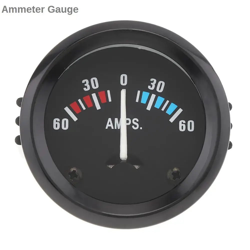 

Универсальный автомобильный Амперметр 52 мм, вольтметр 60-0-60 А, измеритель напряжения для лодки, грузовика, квадроцикла
