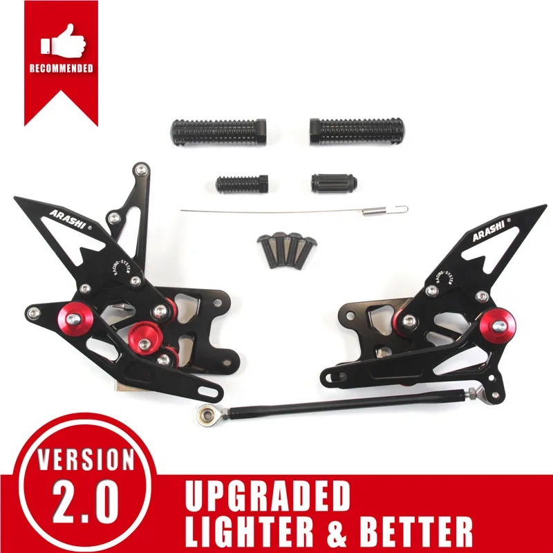 

Arashi GSXR 1000 K7 K8 Rider, регулируемые подножки для мотоцикла с ЧПУ для SUZUKI GSXR1000 GSX-R 1000 2007 2008