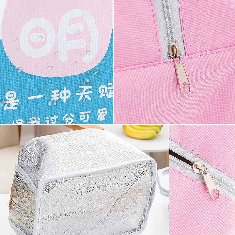 Мультфильм Портативный сумка для обеда дети закуски бэнто пикника коробка