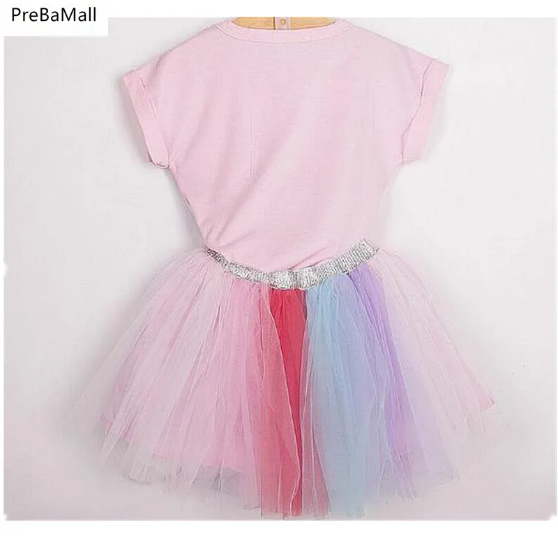 Комплекты летней одежды для маленьких девочек одежда хлопковая рубашка Топ +