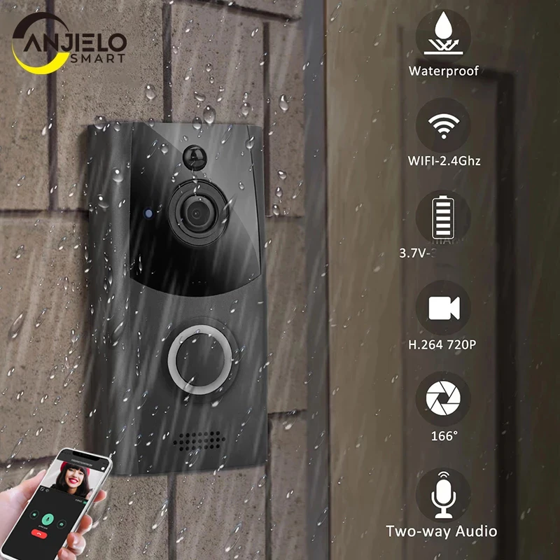 

Беспроводной видеозвонок с поддержкой Wi-Fi, 720p