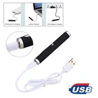 USB мини зеленый лазерный прицел лазерная USB зарядка лазерная ручка свет охота 532 нм 5 МВт устройство высокой мощности лазерная ручка для охоты