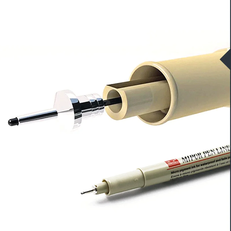 

Pigment Liner Micron Pen Set Neelde Drawing Pen Lot 005 01 02 03 04 05 08 1.0 Brush Art Markers Fineliner Sketching Pen