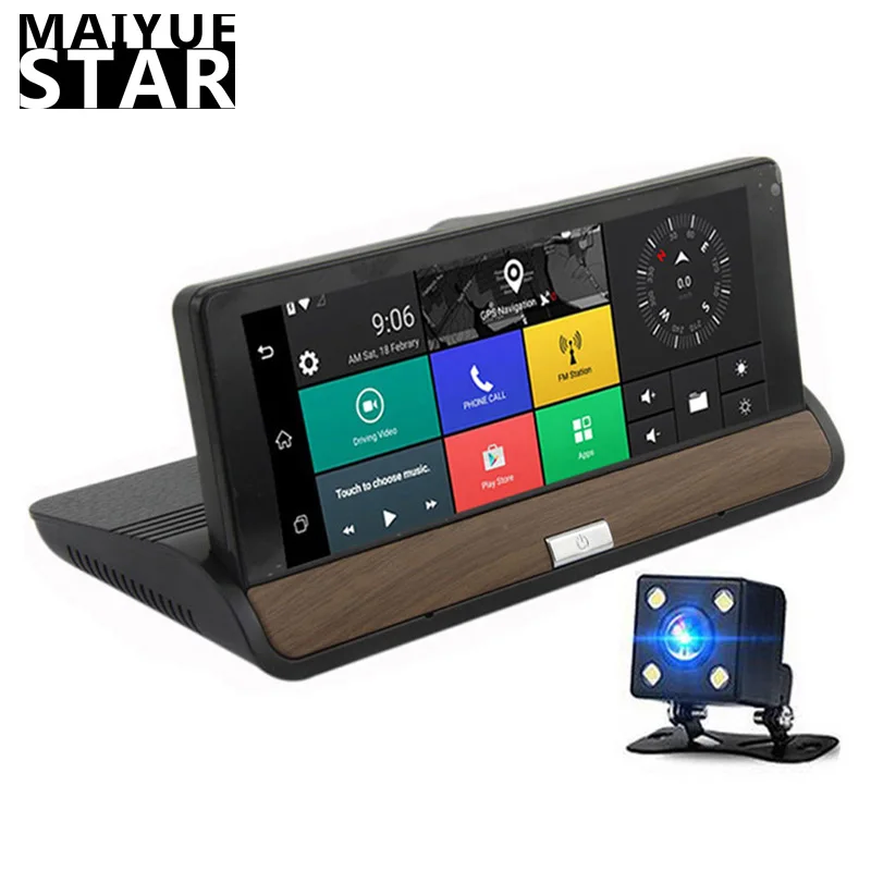 Maiyue star full HD 1080p7 дюймовая Даш камера android 5 0 Глобальная система позиционирования