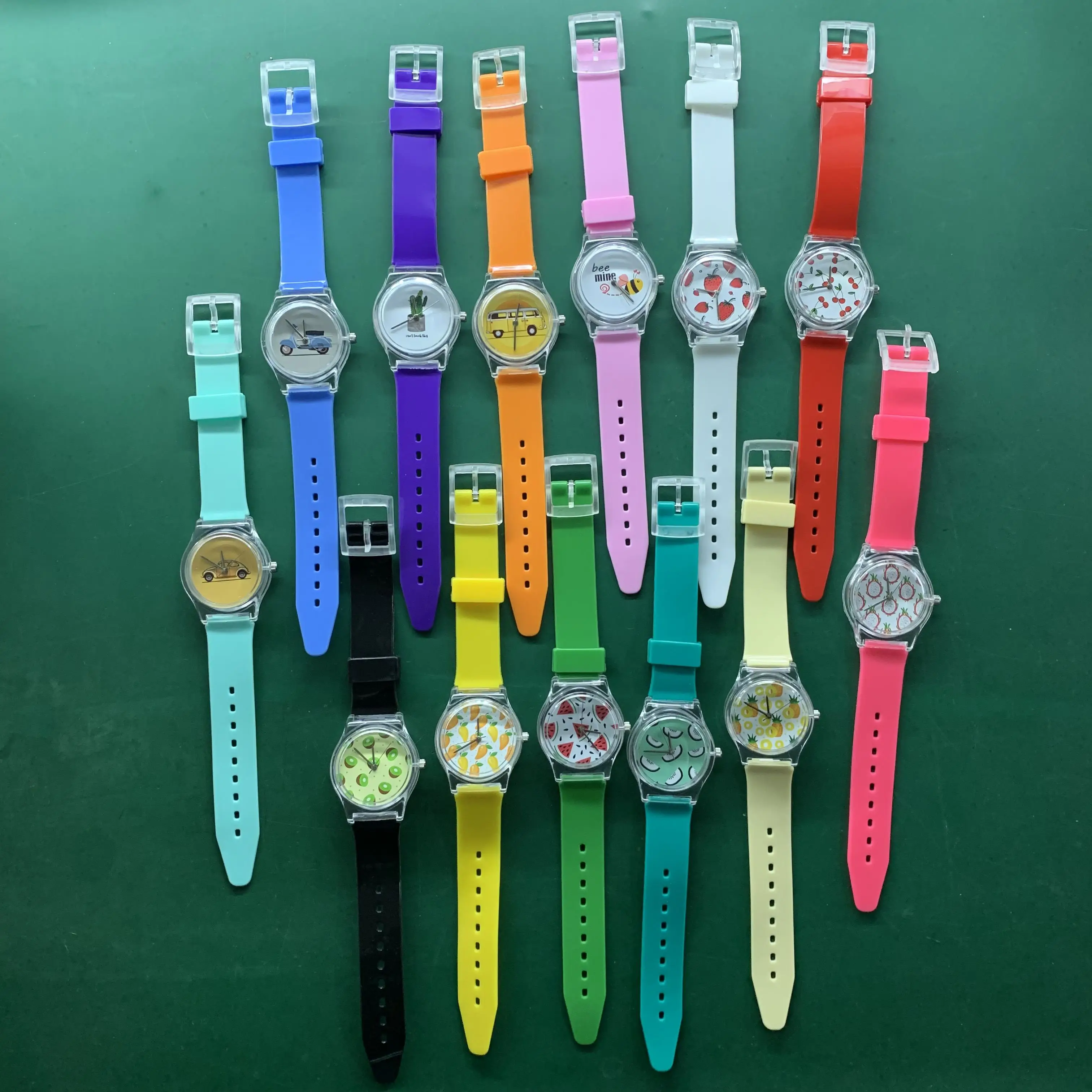 

Designed Watch Customize Watch Dial Unisex Plastic Girl Child Women Watch Custom Logo