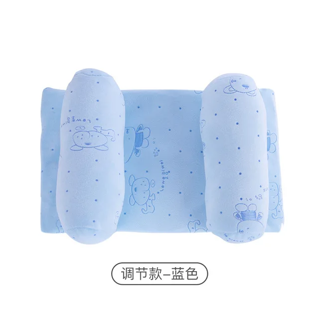 Blue 6 Подушка для защиты головы новорожденного, подушка для новорожденных, детские подушки с животным принтом, хлопковая детская подушка, позиционер сна, Прямая поставка - Цвет: Blue 6