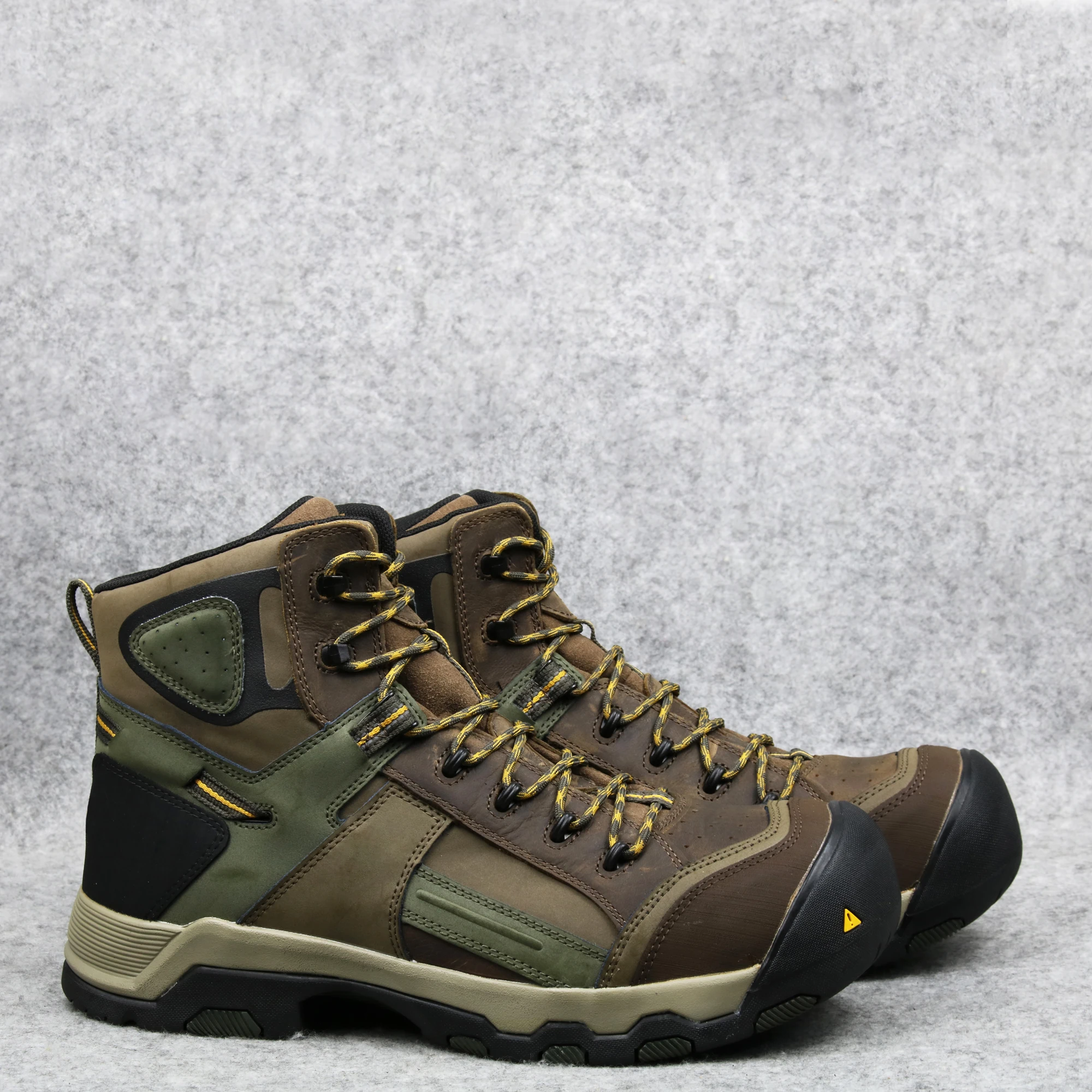 

Мужские походные ботинки из воловьей кожи, водонепроницаемые, со стальным носком