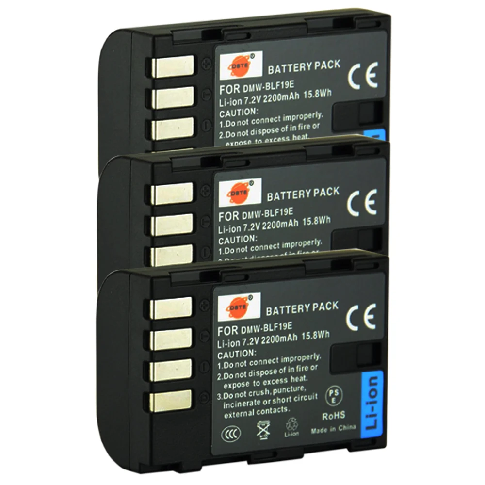DSTE 3 шт. DMW BLF19E BLF19 батарея камеры для Panasonic Lumix DMC GH3 GH4|camera battery|battery for cameradste battery |