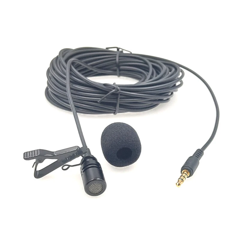 Микрофон петличный с удлиненным кабелем длиной 10 м|Микрофоны| |