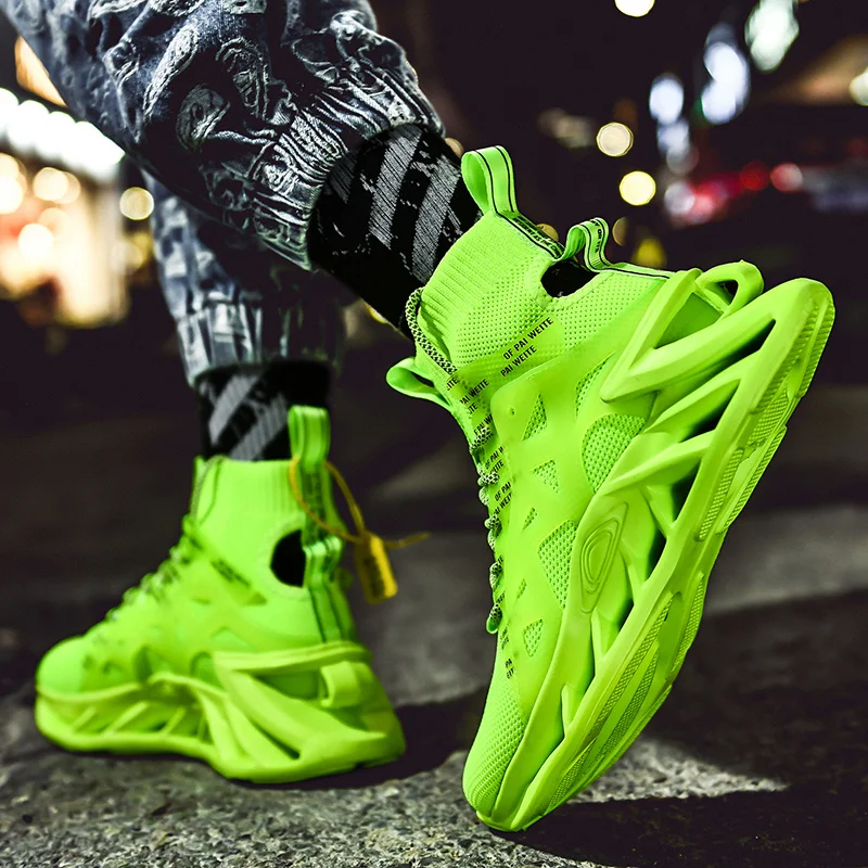 

2021 Мода светильник Для мужчин кроссовки Обувь с дышащей сеткой многоцветный Коренастый спортивная обувь; Нескользящая уличная спортивная обувь тренировок Zapatillas