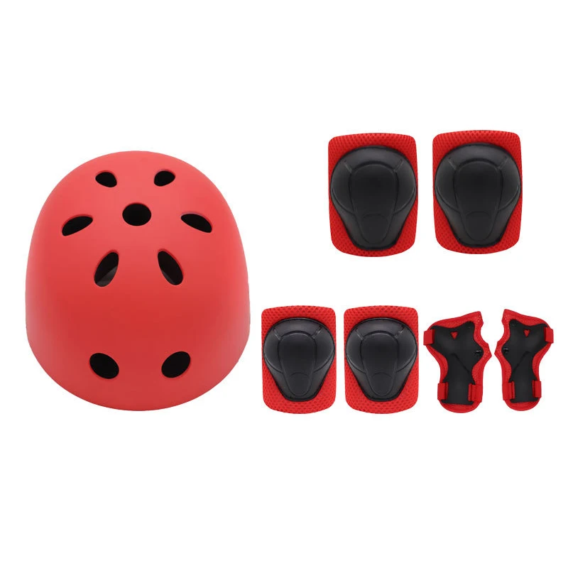 7 шт. Детский Регулируемый шлем для катания на роликах|Брекеты и подставки| |