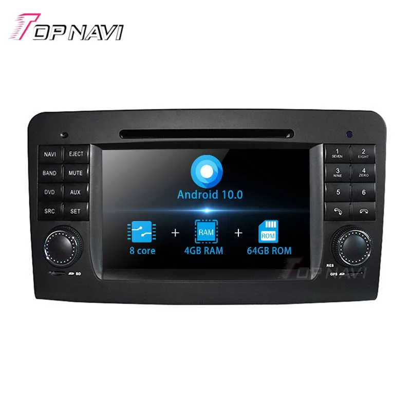 Topnavi Android 10 0 автомобильный DVD мультимедийный плеер для Benz ML W164 GL X164(2005 2006 2007 2008 2009 2010
