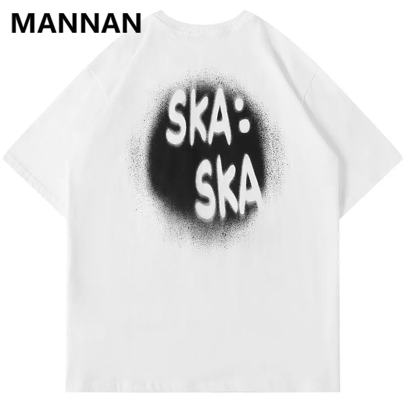 

2021 Men Hip hop Tees cotton Mens clothing Easy Loose Short Sleeve Cola Dancing Letter Printed T-Shirt Fashion Tee Shirt Fila