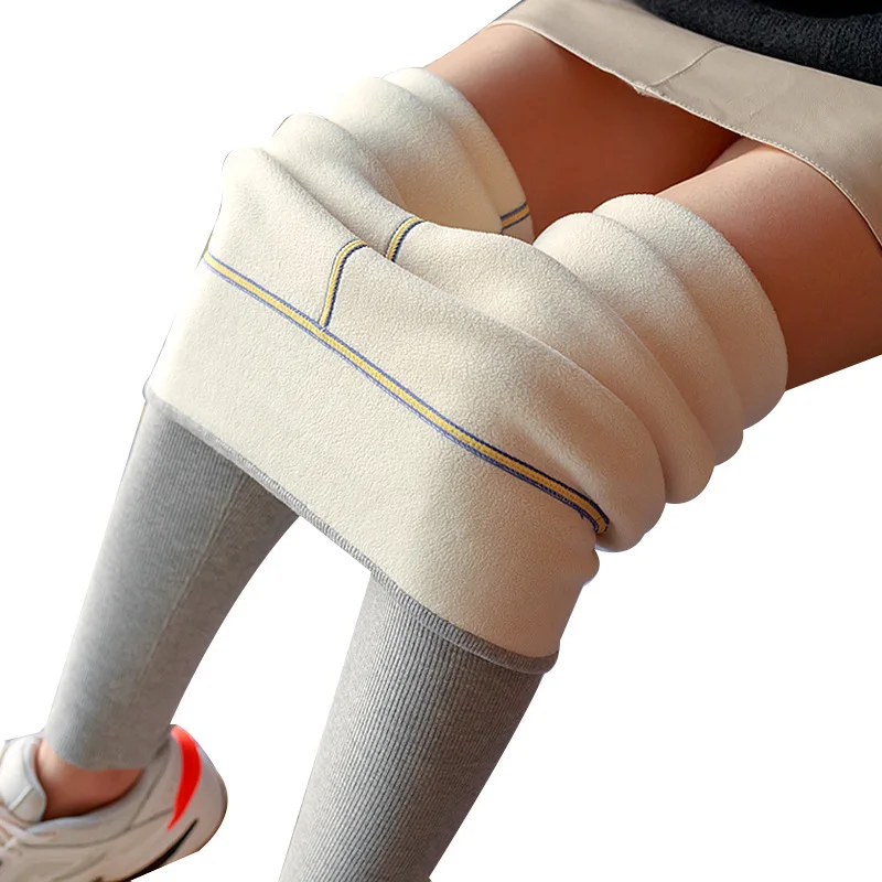 

Hongxing Erke extra thick cashmere Leggings women wear extra thick high waist northeast super thick grey warm cotton pants in au