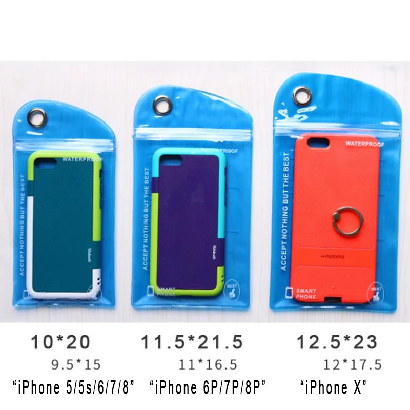 

5 Pieces/lot Outdoor Swimming Mobile Phone Waterproof Pouch Float Bag Holder Dry Protection Promotion