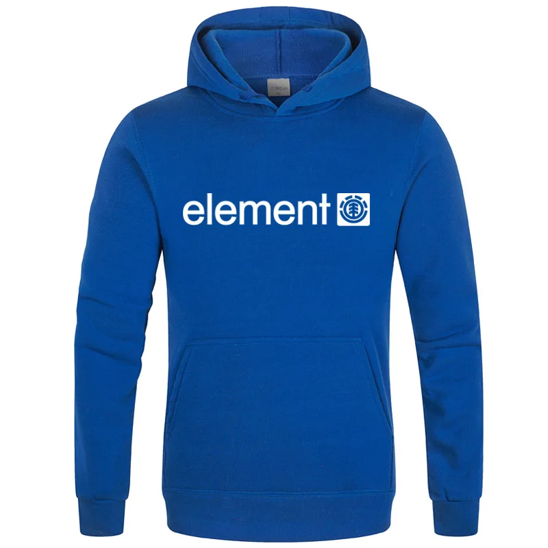 Мужская толстовка с длинным рукавом ELEMENT черная брендовая надписью Осень зима