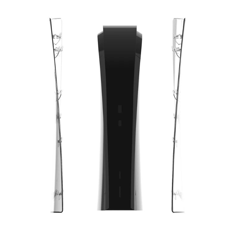 

28EA Exquisite Shell ABS Transparent Skin Hard Shell Replacement Plate Case Cover for PS5 DE Gaming Console