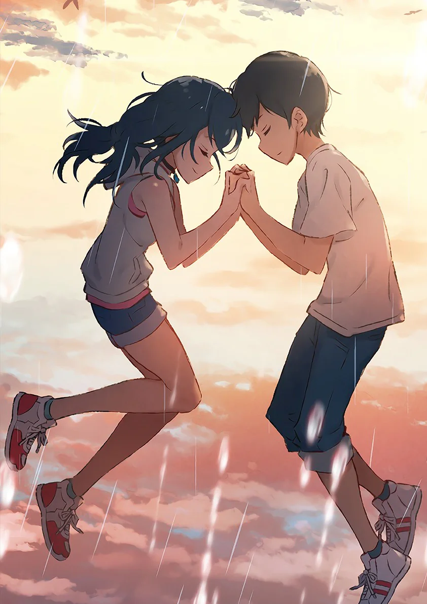 E171 Makoto Shinkai японское аниме фильм выветривание с вами покрытый плакат и печать белая бумага картина Decorativefor домашний декор - Цвет: E171